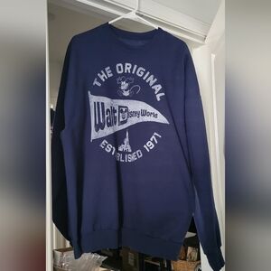 Disney Men's Navy Crewneck Sweater